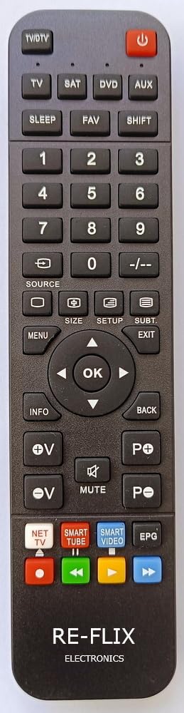 Re-Flix Superior Light 4-in-1 Remote Control for TV BRAVUS BRV2205