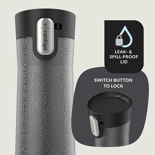 Image of Contigo AUTOSEAL West Loop Vacuum-Insulated Stainless Steel Travel Mug with Easy-Clean Lid, 24 oz, Crystal Sake