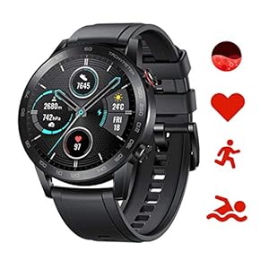 HONOR MagicWatch 2 Smart Watch Hartslag, Stress+SpO2 Monitor, GPS 5ATM Waterdicht, Oefenmodi Fitness Activity Tracker (Vernieuwd)