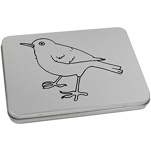 Azeeda 170mm 'Blackbird' Metal Hinged Tin/Storage Box (TT00043457)