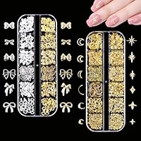 2 Stück nails charms,nail charms gold,gold nail charms,nail art,charms nägel gold,nageldesign zubehör