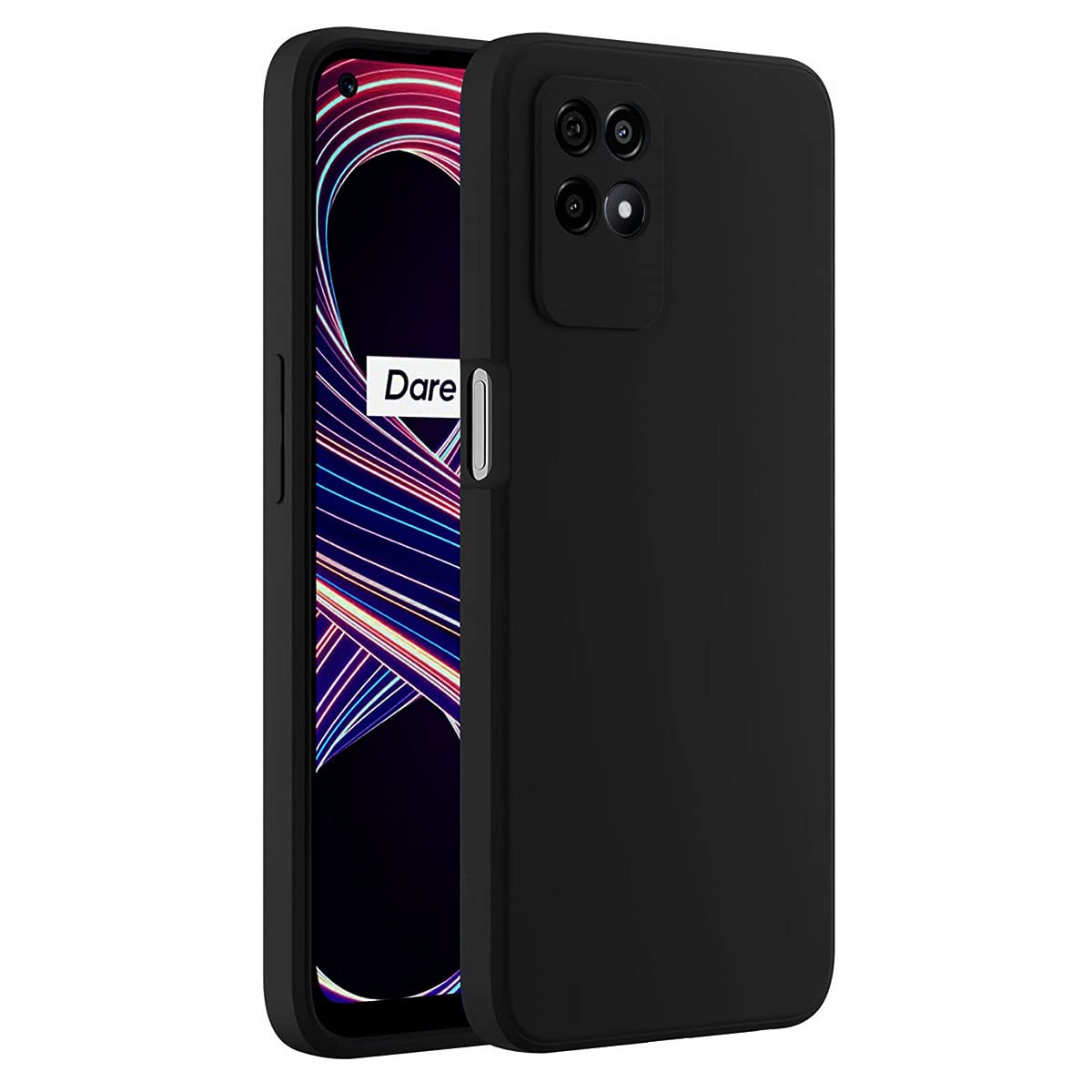 LIRAMARK Silicone Soft Back Cover Case for Realme Narzo 50 / Realme 8i (Black) (B0B3F5MVZN) Amazon Price History, Amazon Price Tracker