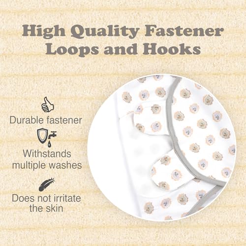 Image of Swaddles for Newborns - 3-Pack Infant Swaddles 0-3 Months - Adjustable Newborn Swaddle Sleep Sack - Soft Organic Cotton Baby Wrap for Safe & Cozy Sleep