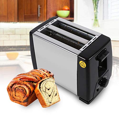 2 Scheiben Elektrobrot Toaster Edelstahl Haushalt Backen Brotbackautomat Frühstück Maschine Küche Toast Sandwich Grill
