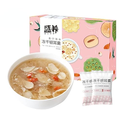 即食???耳羹 ?耳粥 白キクラゲのスープ 多口味?干免煮冲泡即食代餐粥 中華食材 ??早餐 ?腹 ?干?耳? 中華料理 中華だし 甜品 銀耳湯 白木耳 即泡即食 ???耳? 冰糖雪梨?耳羹 紫薯粥 白干しの菌キノコの白カリフラワーキ乾 食用キノコ シロキ