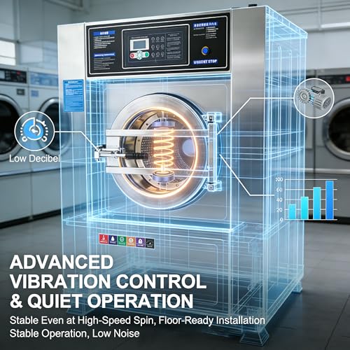EQCOTWEA Commercial Washer Dryer Combo