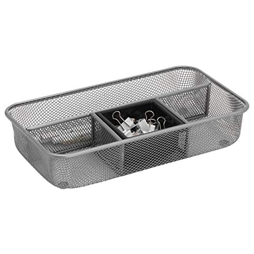 Brenton Studio Office Depot® Brand Mesh Drawer Organizer, Silver
