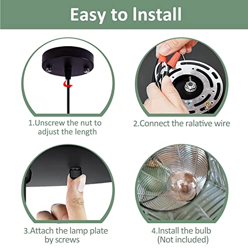 Lámpara colgante de cristal verde con rayas y cable ajustable 3