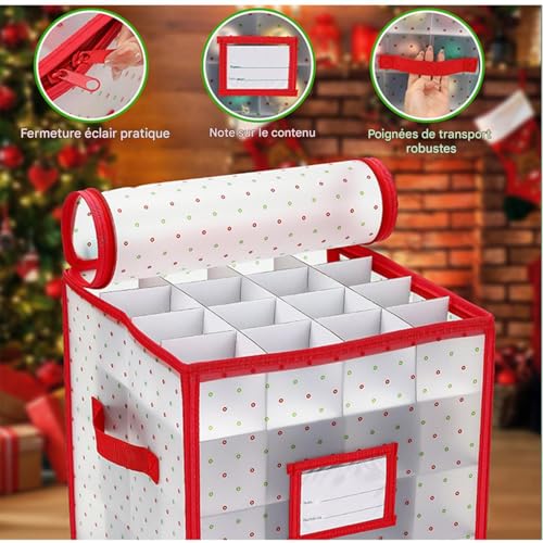 Boîtes pour Noël avec conteneur à poignées renforcées - 5