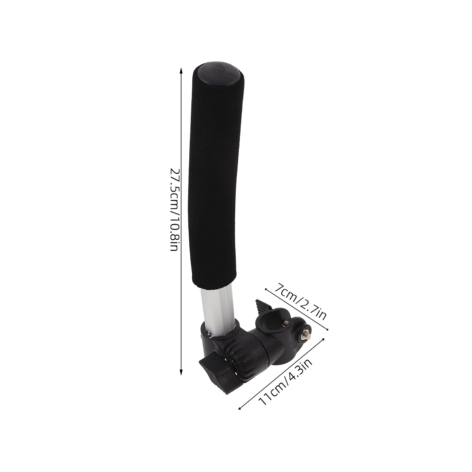Extensor de Mango para Silla de Ruedas 27 Cm, 1 Par de Asas Extensibles Ajustables, Accesorio de Repuesto Seguro para Usuarios Mayores y Cuidadores en Movilidad Diaria