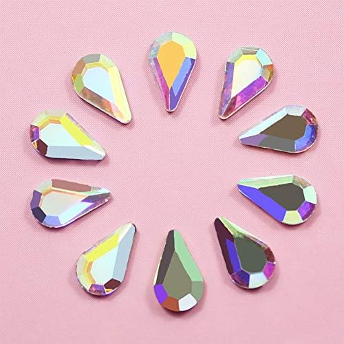 1440pcs Hot Fix Nail Art Rhinestone AB Crystal Shining 3D Nail Art Decoration Hotfix Rhinestones Flatback Glass Charms Gems Stones for Nails Eye Makeup Clothes Shoes (Hot Fix 4mm AB)