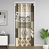 Homemissing occidentale Tenda Oscurante Termica 132x203cm Bambini Wild West Cowboy per ragazze ragazzi Rodeo Cowboy stile Tenda porta traspirante microfibra sud-ovest camera