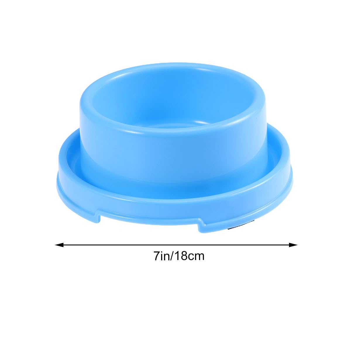 iplusmile Mangiatoia antiformiche – 3 ciotole per cani e gatti con gomma antiscivolo, ciotola per cani e gatti e anti trabocco, 18 x 7 cm