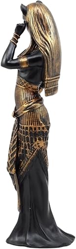 Miniatura 3 de Ebros Gift Diosa egipcia Bastet Gato en forma humana sensual, figura de 10.75 pulgadas de alto, deidad Ubasti, patrón de protección, salud, hogar y