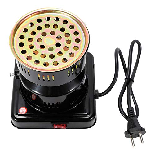 Elektrischer Kohleanzünder/Electric coal lighter: Shisha Kohle Grill mit 600W Heizplatte, Brenner, E-Heater… – Bild 3