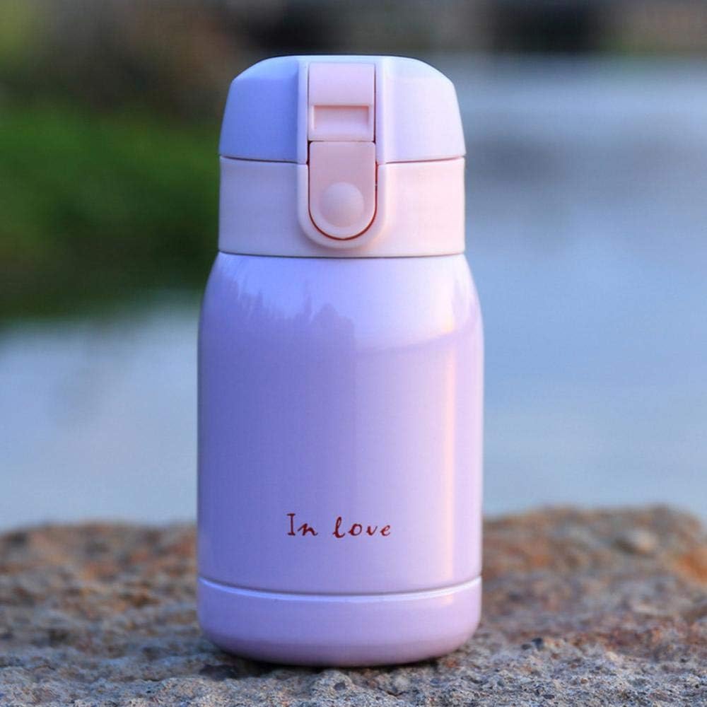 Mini 7 oz Stainless Steel Water Bottle, Small Vacuum Insulated Water Bottle Leakproof Sport Tumbler Cup Hot and Cold Water Bottle for Women Girls Kids Gift Milk Tea Lunch (Blue) - Image 5