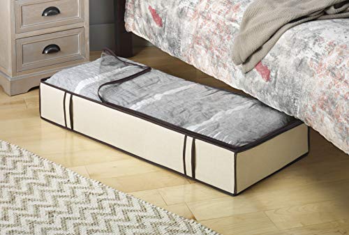 Whitmor 6470-75 Heavy Duy Canvas Zippered Under Bed Bag, Jumbo thumb #1