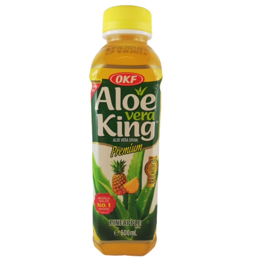 OKFAloe Vera King Drink Pineapple (20 x 500 ml) Including Disposable Drink