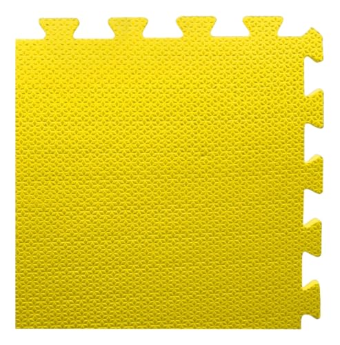 Tatame Tapete Eva Emborrachado Infantil 50cmx50cmx10mm 4 Un (Amarelo)