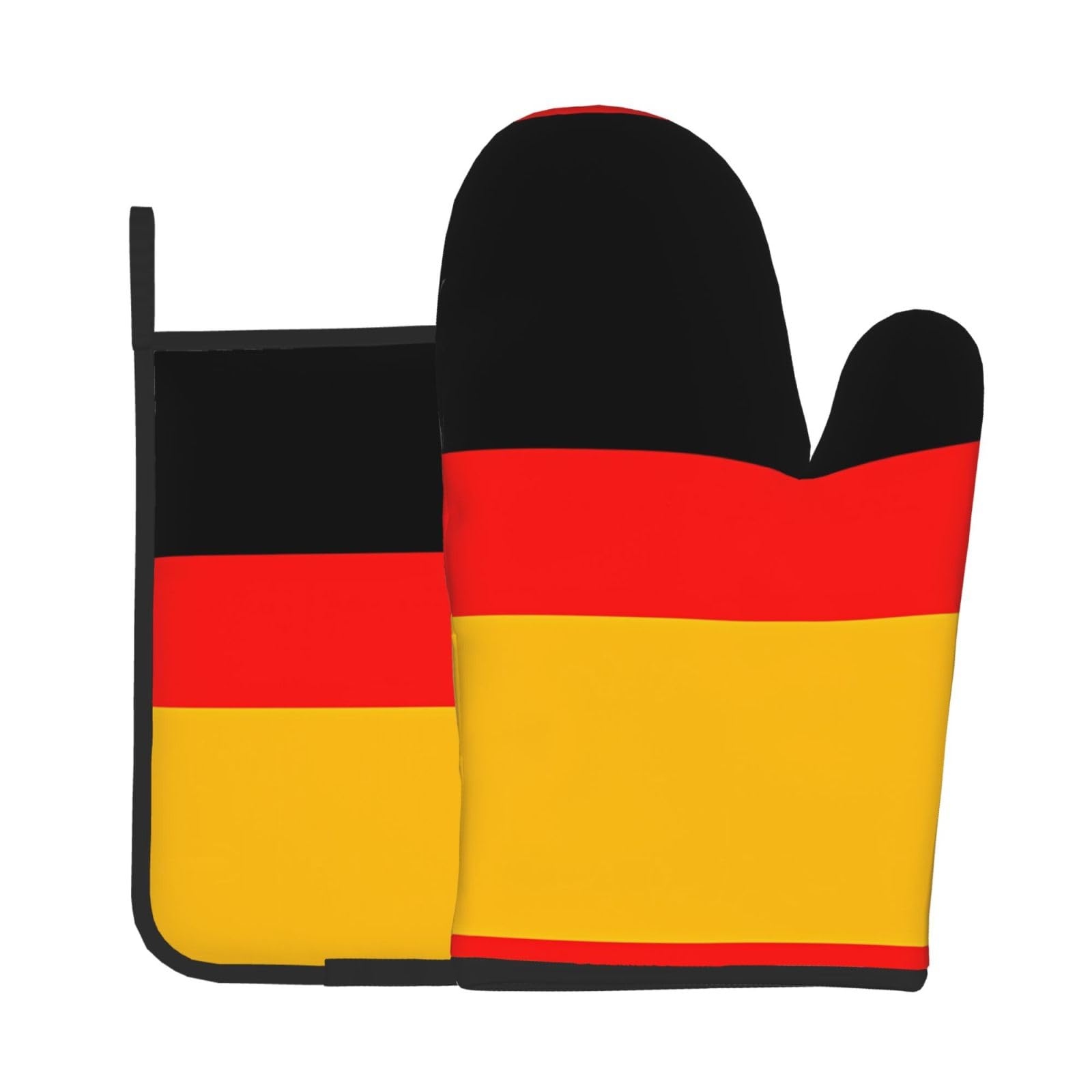 Oven Mitts and Potholders Set of 2 for Kitchen Baking Cooking Graygermany Flag Thick and Durable