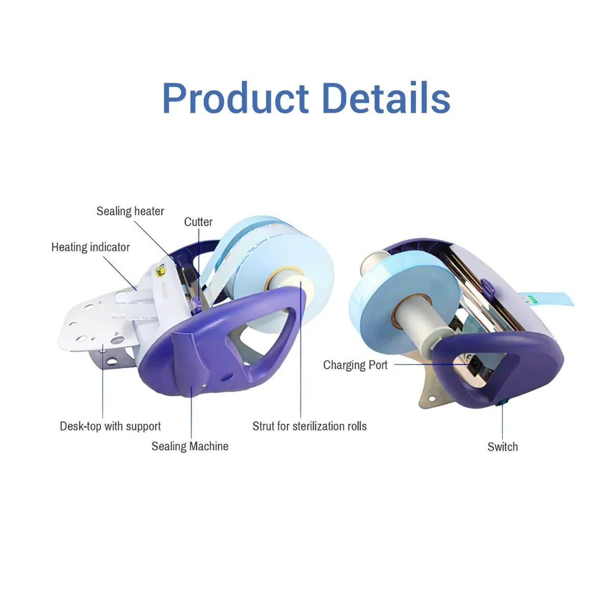 Waldent Sterilization Reels 150mm | Durable Medical-Grade Rolls for Autoclave Use | Easy to Use & Reliable | Ideal for Dental, Surgical & Healthcare Sterilization Needs - Image 2 thumbnail