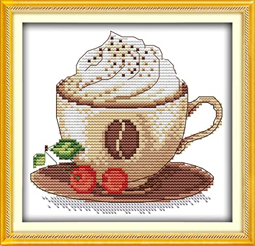 Kit point de croix débutant motif crème glacée idée cadeau Noël DIY