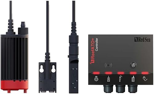 Red Sea Sistema 3 en 1 ReefATO + ATO de apagado automático para acuario  Alarma de agua en el suelo  Control por aplicación con sonda de temperatura