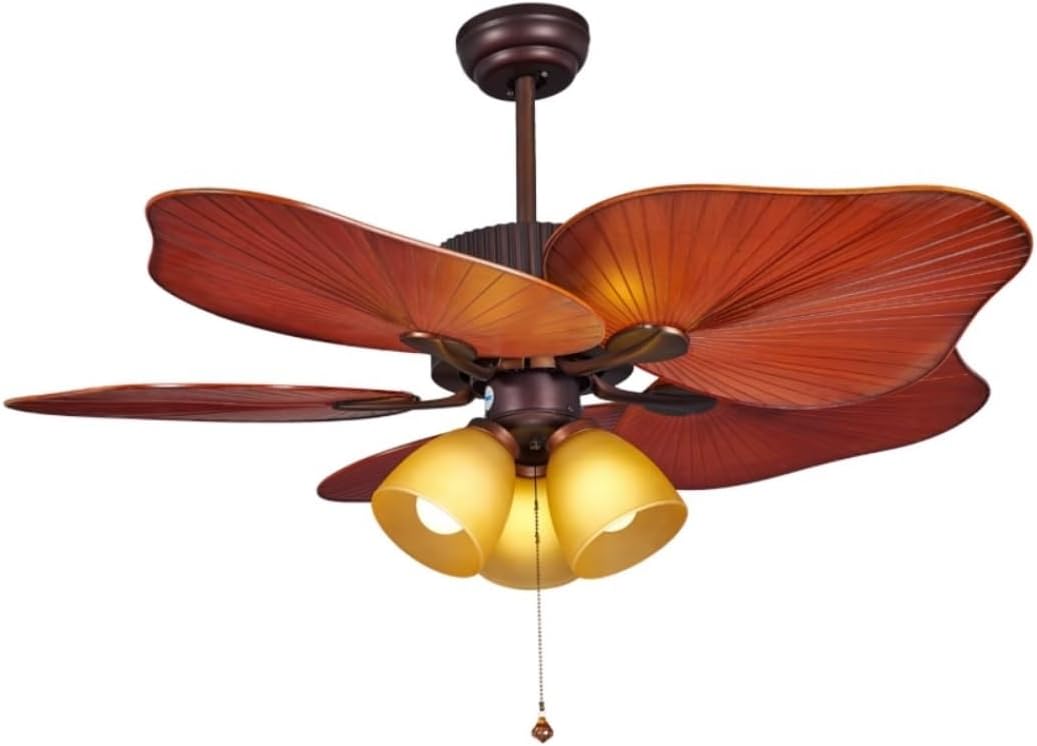 Fan Light Ceiling Fan Restaurant Lighting Ceiling Fan Light Living Room Bedroom Ceiling Fan Household Fan Retro Fan Light Ceiling Fans with Lights