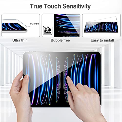 ProCase 2+2 Pack Screen Protector for iPad Pro 11 4th 3rd 2nd 2022 2021 2020 with Camera Lens Protector - Image 4