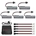 AMZZN 5PCS 3.7V 2000mAh Lipo Battery with 5-in-1 Charger SM-2P Plug for DE44 DE45 DE68 RC Cars, RC Drift Vehicles, Trucks, Off-Road Vehicles, High-Speed Climbing Racing (5PCS Battery+5-in-1 Charger)