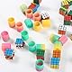 MUSUNFE 48 Stück Partytütenfüller, darunter 24 Stück Mini-Smiley-Frühlinge und 24 Stück 3 x 3 cm große Puzzle-Zauberwürfel (48 Stück)