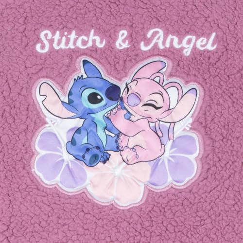 Disney Lilo & Stitch, Minnie Mouse Girls Fleece Varsity Jacket - Fuzzy Lightweight Zip-Up Bomber Jacket for Kids3