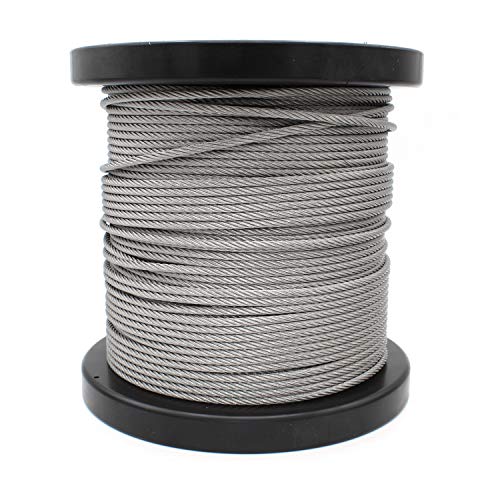 Drahtseil Edelstahl 1mm 7x7 mittelweich [250m auf Rolle] V4A AISI 316 Bruchlast (BL): 80kg HEAVYTOOLu00ae