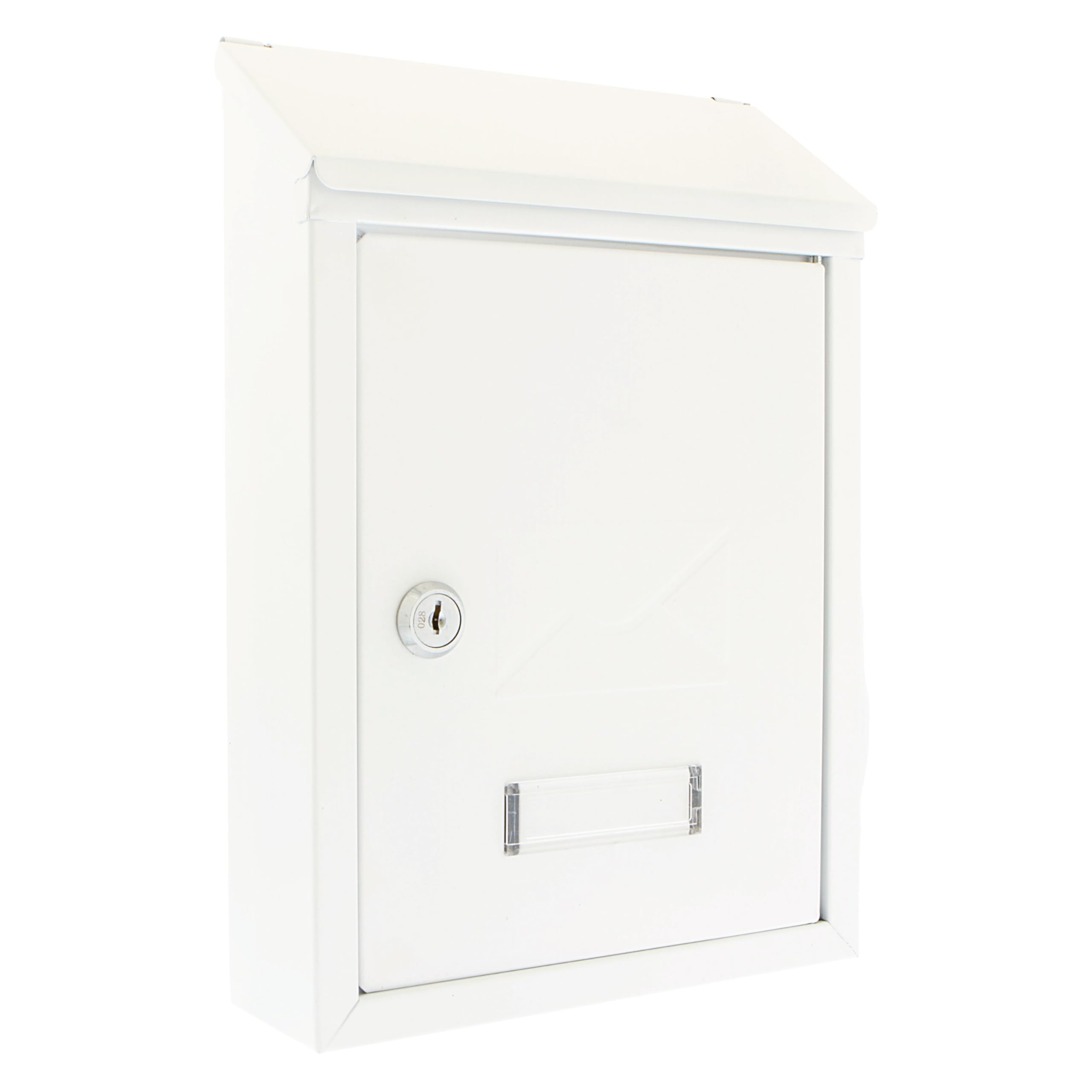 Burg-Wächter White Burg-Wachter Mb09 Avon Rear Entry Wall Mounted Galvanised Steel Lockable Weatherproof Post Box - 21X30x7cm