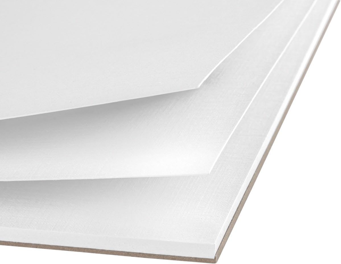 edding 30010 acrylic oil pad - white - 10 sheets in A3 - thick painting paper (300 gsm) - canvas-like paper for acrylic and oil paint, acid-free, ideal for professionals and beginners
