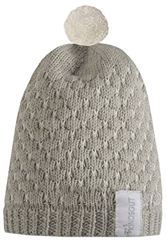 Kindsgut Bommelmütze, Baby/Kinder-Mütze, weich, 0-1 jahr, Grau Cover