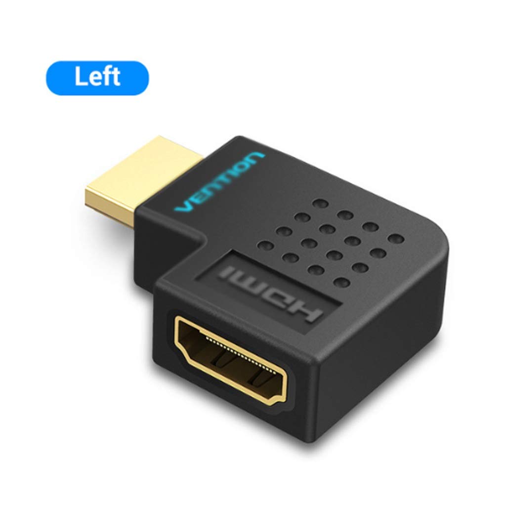 WolFum Adaptador HDMI 270 90 grados ángulo recto HDMI macho a HDMI hembra convertidor para PS4 HDTV cable HDMI 4K HDMI 2.0 extensor (tamaño: E)