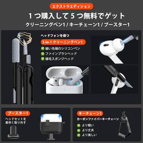 RFUNGUANGO AirPods Pro 3ケース レザー、キーチェーン、電話ホルダー付き の商品画像 6