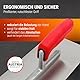 WERKFIT Profi Glättekelle Set Rund inkl. 100mm Gipserspachtel - Rostfreie Glättspachtel aus Edelstahl -Ergonomische Putzspachtel mit Softgriff (Trockenbau Set)