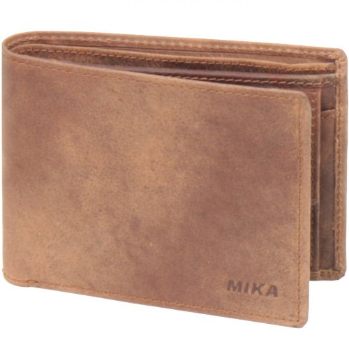 Mika Geldbörsen Herrenbörse Leder 12 cm