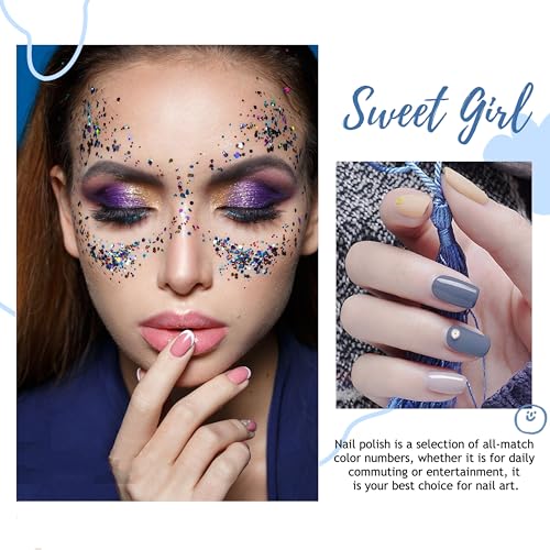 Nail Polish Sets 6PCS Nail Varnish-Quick Dry & Long Lasting Airy Nude Nail Varnish-Non Toxic Oily Nature No Need Uv Nail Paint For Diy Nail Art Manicure At Home No Need Cure Christmas Nails - Image 4