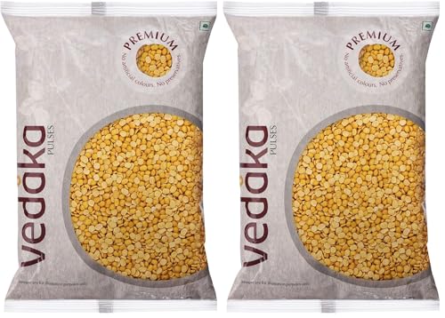 Image of Amazon Brand - Vedaka Premium Unpolished Toor Dal, 500 g (Pack of 2)