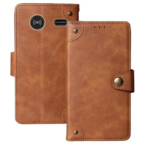 Anybird Retro Flip Leder Tasche Hülle Für Doro 2424 2.4