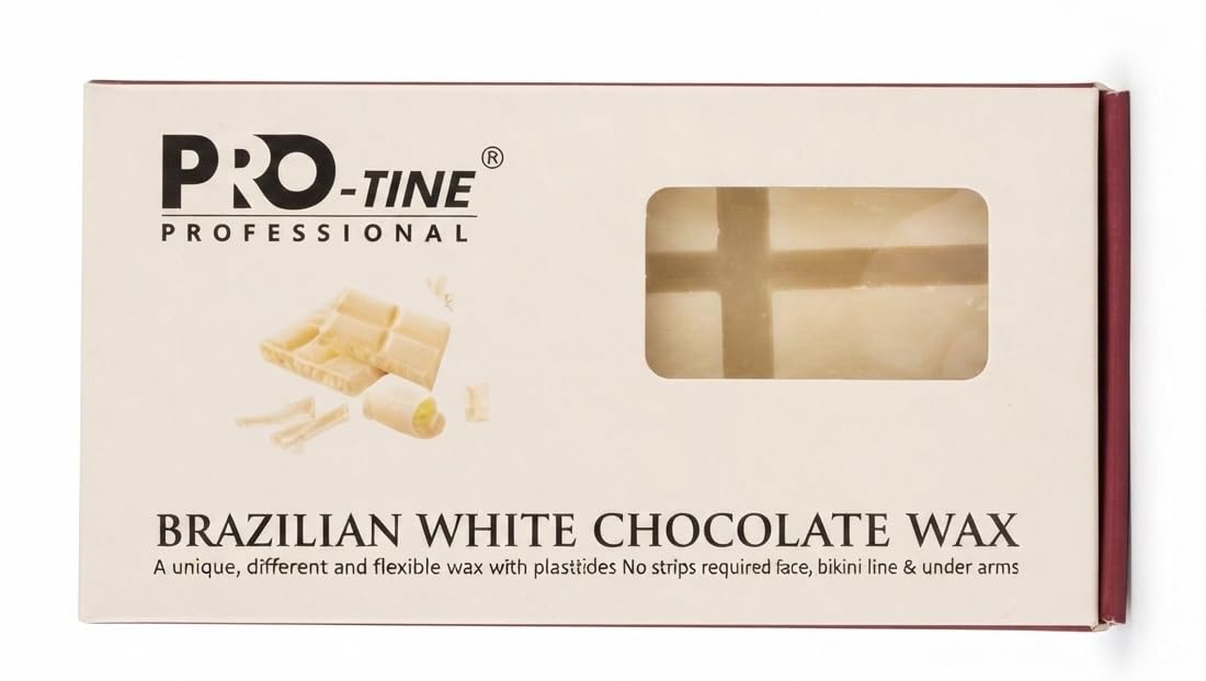 PRO-TINE® Professional Brazilian White Chocolate Wax, Strip-Free Formula | Stripless Formula, Face & Bikini Line, Under Arms Use, Flexible with Plastitides, Professional Grade-image-18