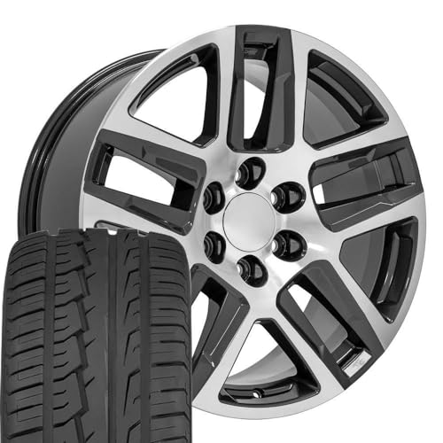 OE Wheels CV63 20 Inch Gunmetal Machined Rims with iMove Tires