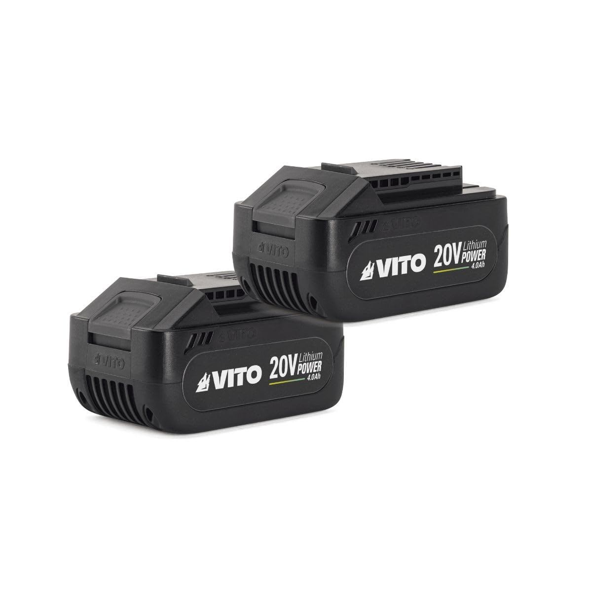 VITO - Bezprzewodowa podkaszarka 40 V + 2 baterie litowe 4Ah Ø 250-350 mm ostrze i drut nylonowy + podwójna szybka ładowarka