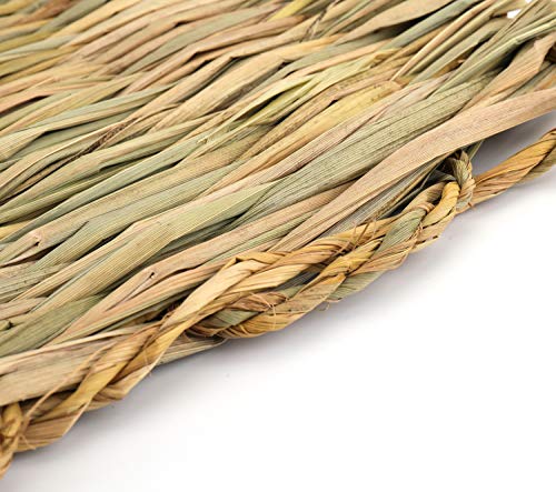 Yesland 12 pack woven bed mat for rabbits - grass mat & bunny bedding nest - rabbit bed and natural chew toy bed for guinea pig chinchilla squirrel hamster cat dog and small animal 4 Yesland 12 pack woven bed mat for rabbits - grass mat & bunny bedding nest - rabbit bed and natural chew toy bed for guinea pig chinchilla squirrel hamster cat dog and small animal - image 5