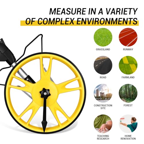 image for Measuring Wheel: DEKOPRO 4V Digital Measuring Wheel in Feet, 12.5 Inch