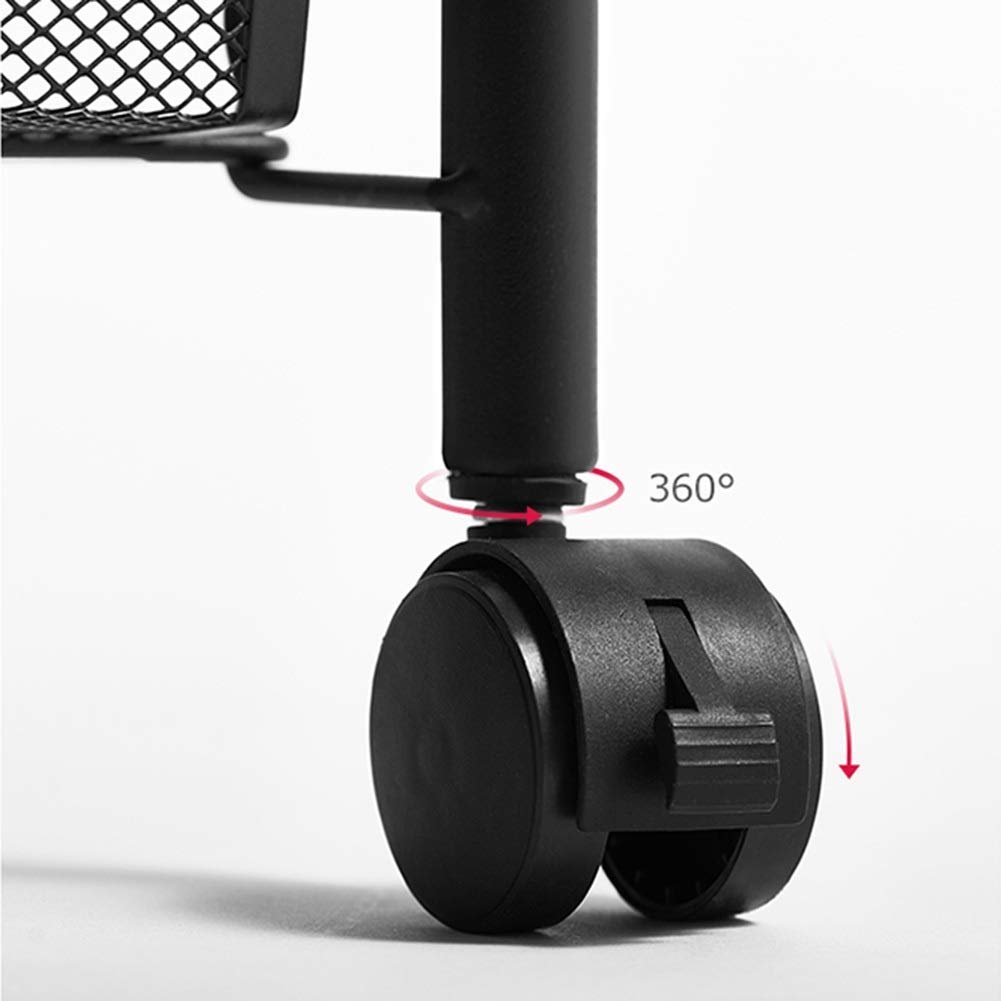 Carrello portavivande in acciaio inox resistente con 3 ripiani e ruote girevoli per uso domestico, hotel e bar. Facile da montare. Disponibile in 3 misure: argento (80x40x85 cm) e nero (45x26x84 cm)
