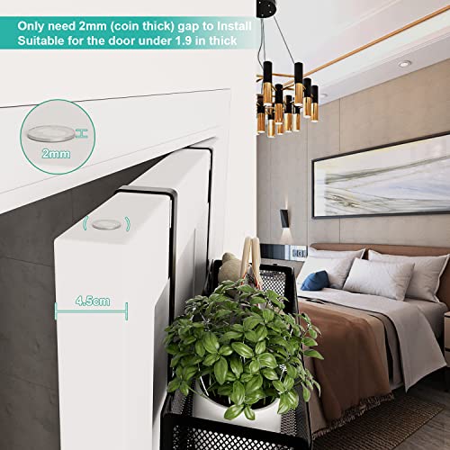 Over The Door Organizer Hanging Coat Rack With 2 Mesh Baskets 11 Hooks, Stainless Steel Door Hanger Back Of Door Storage Shelves Towel Rack For Bathroom, Bedroom, Kitchen (Black) #TOP2